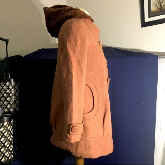 Cunkouyiyi Soft Orange Brick Coat Size M - Picture 3 of 16